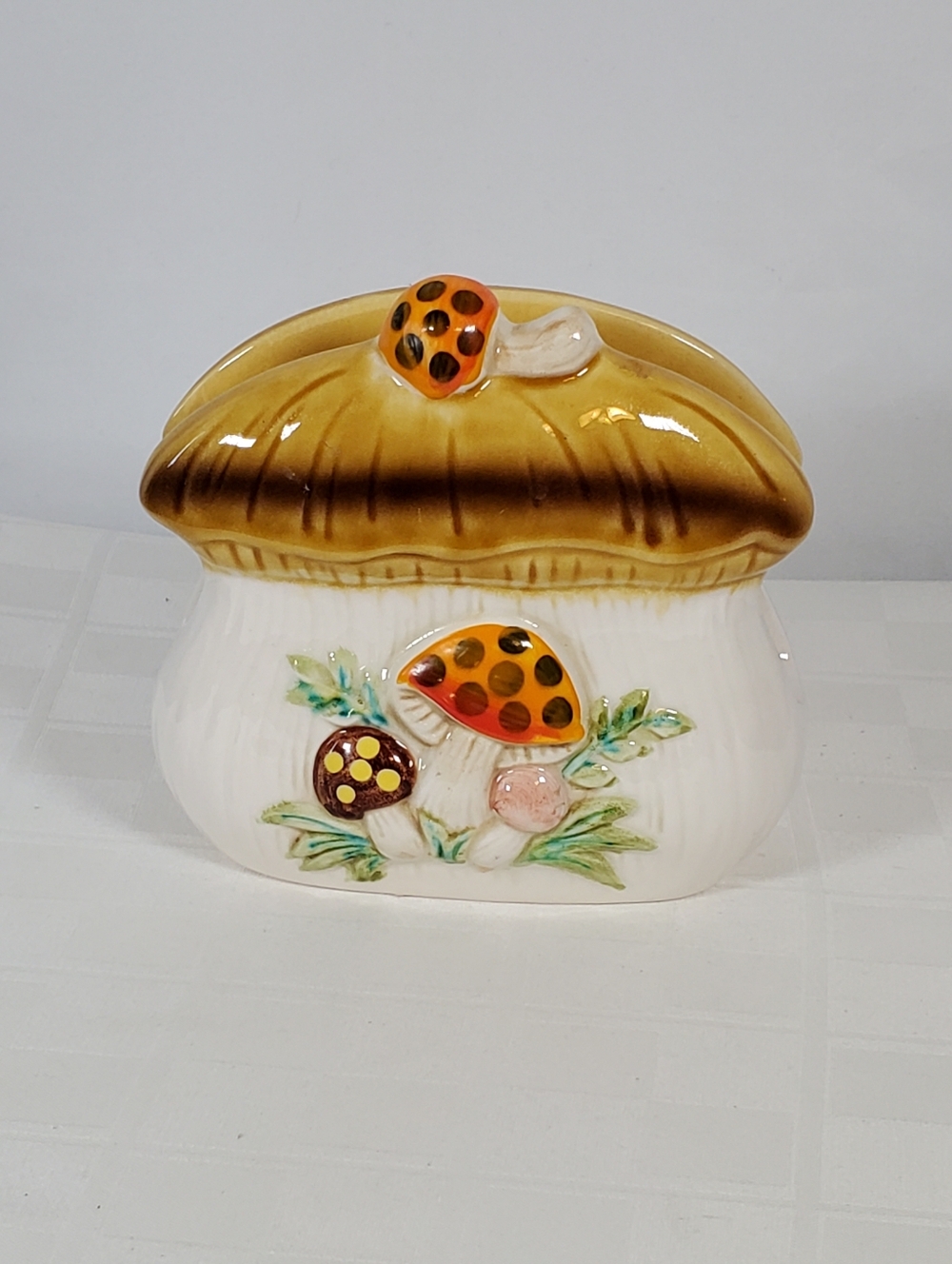 Merry Mushroom Napkin Holder 1978